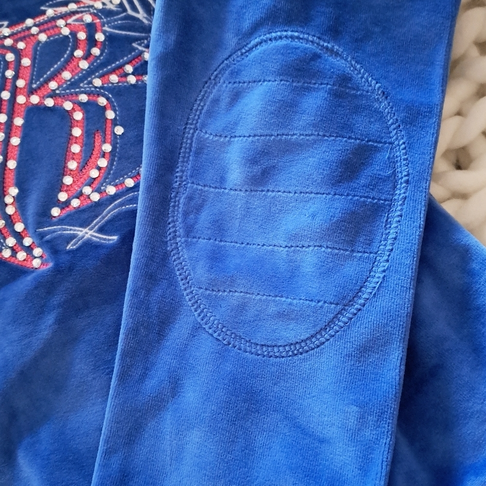 Ruff Ryder's Blue Velour Track Jacket and Skirt Set Y2K - Picture 10 of 16